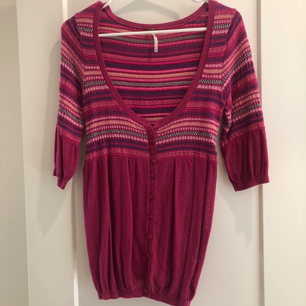 Free People Tunic length sweater